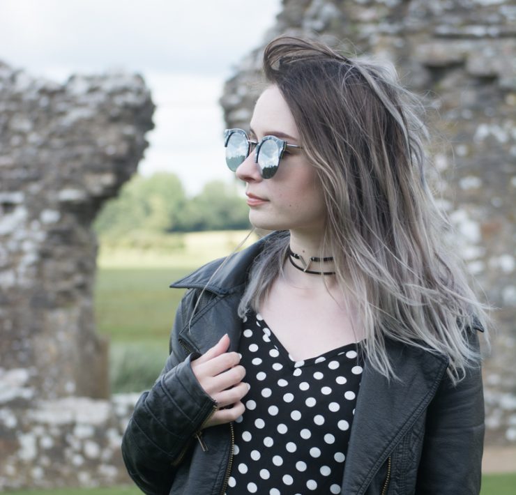 polka dot maxi dress