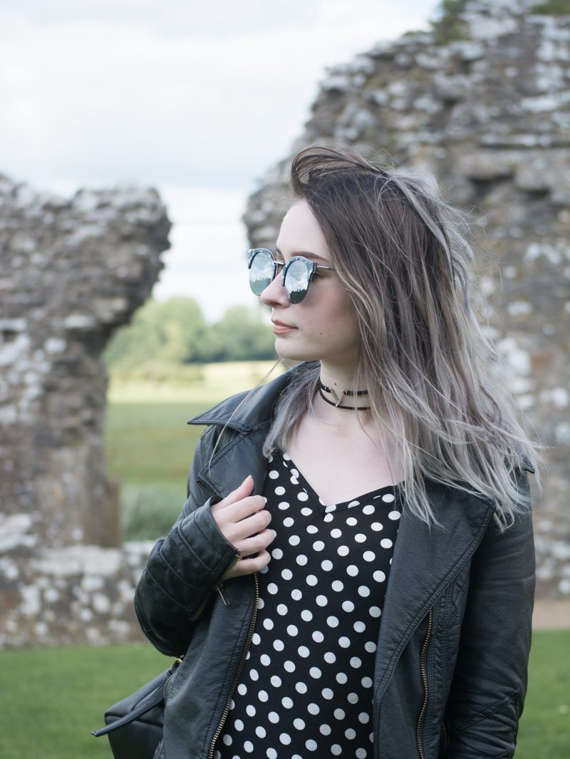 polka dot maxi dress