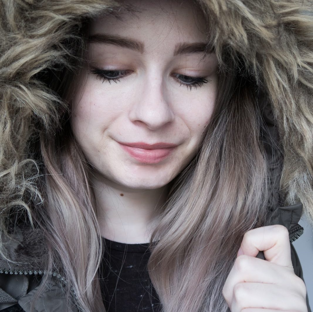 girl with large fluffy hood