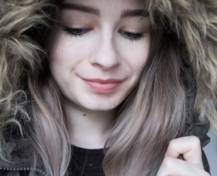 girl with large fluffy hood