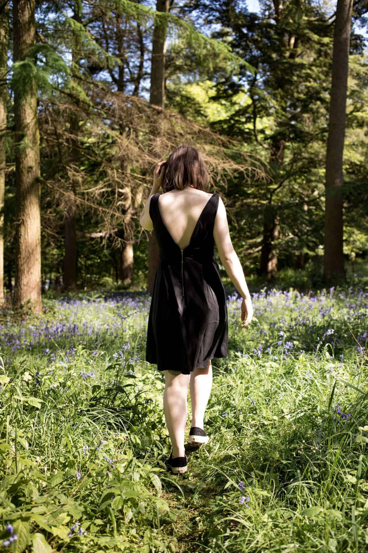 embroidered floral dress