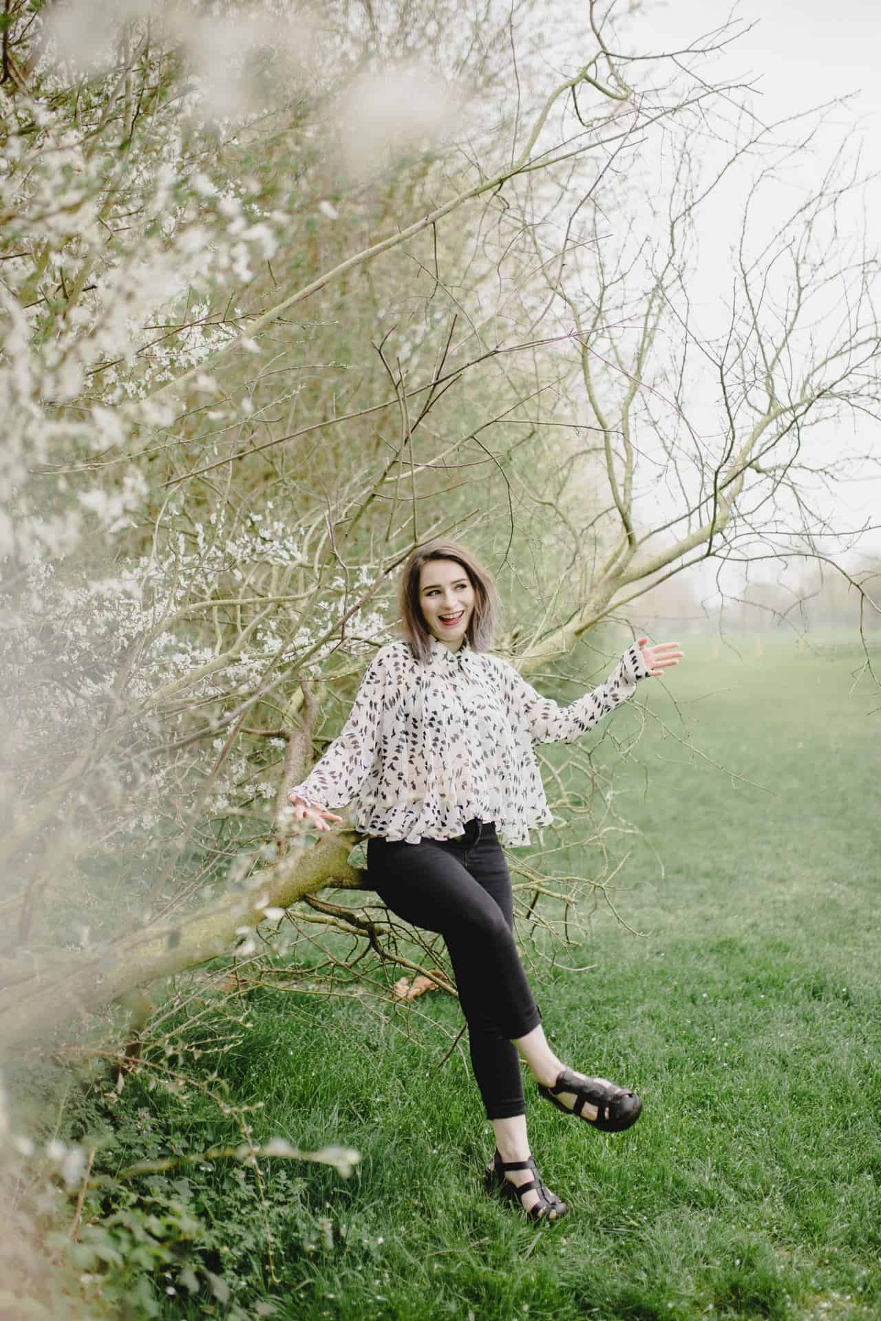 monochrome outfit stratford upon avon