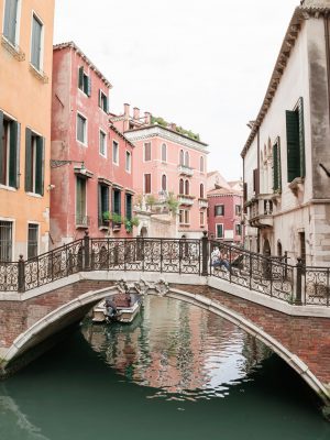 canal bridge venice italy